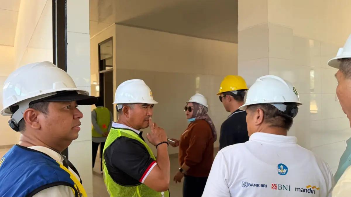 MENINJAU : Penampakan pembangunan Sekolah Rakyat di Tarakan Utara. AGUS DIAN ZAKARIA/RADAR TARAKAN