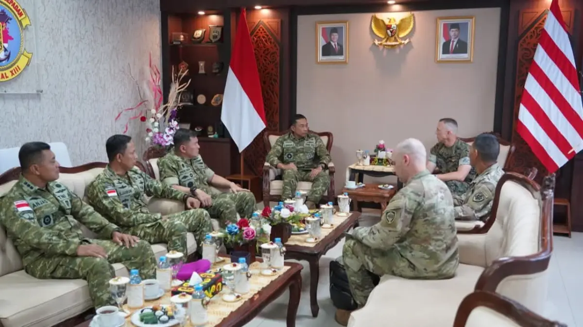 SINERGI : Danrem 092/Maharajalila, Brigjen TNI Mohammad Sjahroni memimpin forum koordinasi bersama USPACOM.