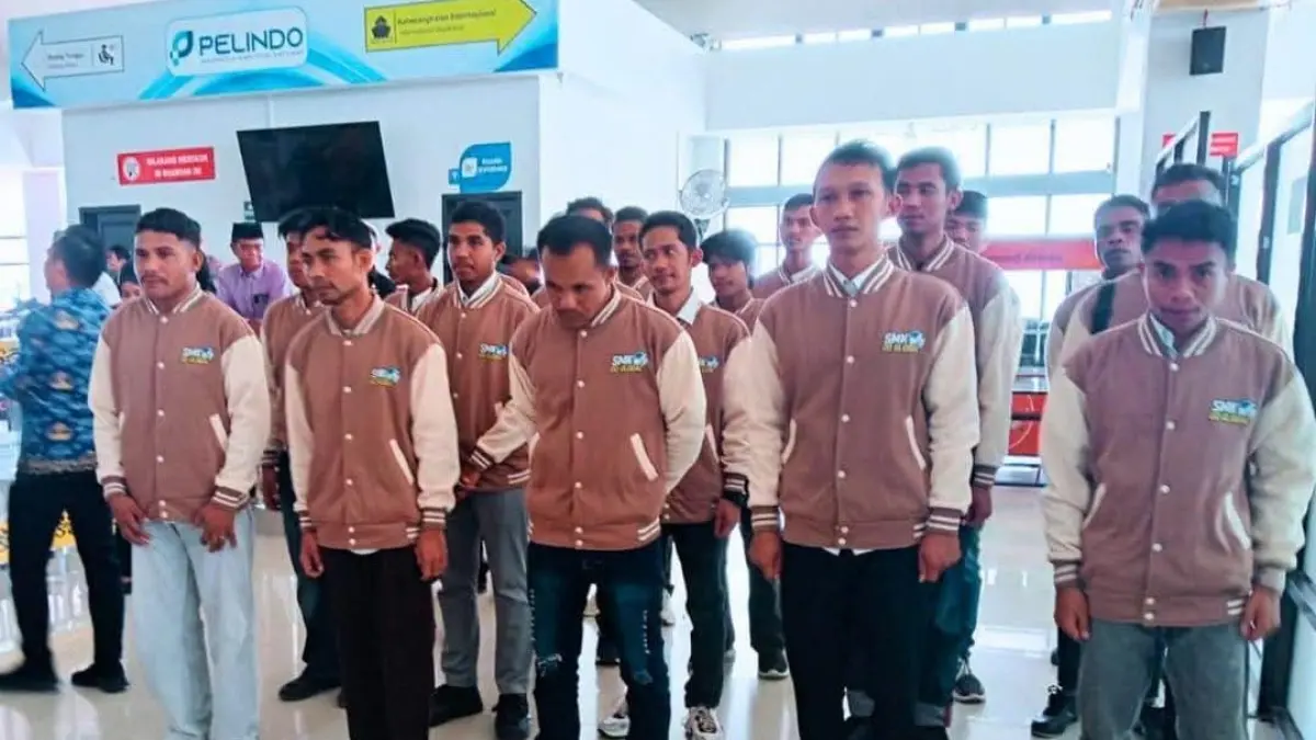 GO GLOBAL : Sebanyak 20 pemuda Nunukan diberangkatkan ke Malaysia untuk bekerja usai memperoleh keterampilan.