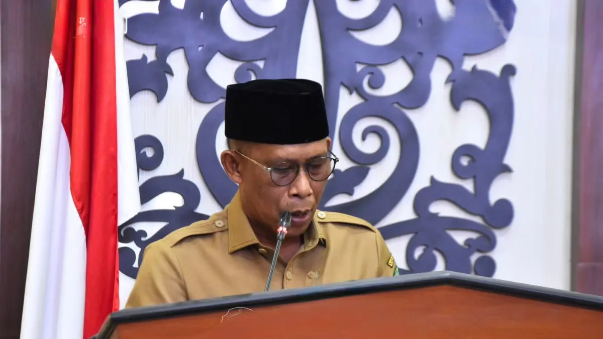 NOTA : Bupati Bulungan Syarwani membacakan nota pengantar keuangan APBD Perubahan 2026 Kabupaten Bulungan.
(Taslee/Radar Tarakan)