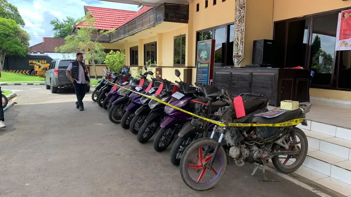 CURANMOR: Potret belasan barang bukti curanmor yang berhasil diungkap Polres Malinau. FOTO: DIPA/RADAR TARAKAN