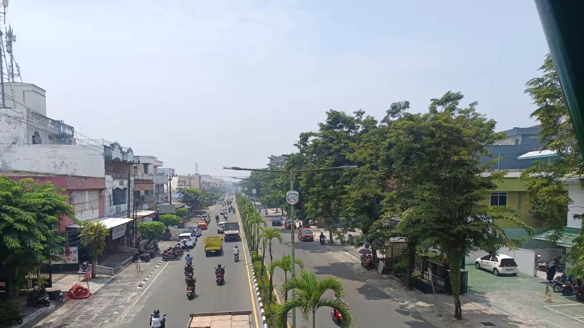 KABUT : Kabut asap kembali menyelimuti Kota Tarakan akibat dipengaruhi asap kiriman dari wilayah selatan Kalimantan. ISTIMEWA