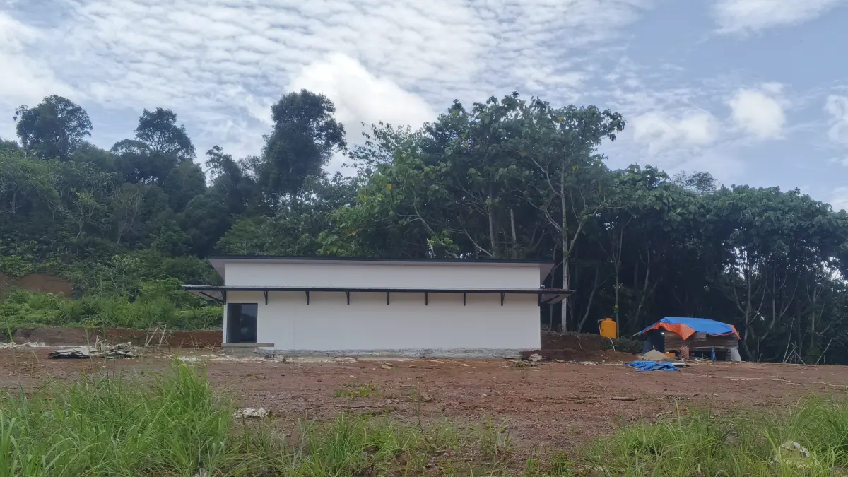 DIKEBUT: Progres RPHU Tana Tidung telah mencapai 70 persen. (FOTO: SOPIAN/RADAR TARAKAN)