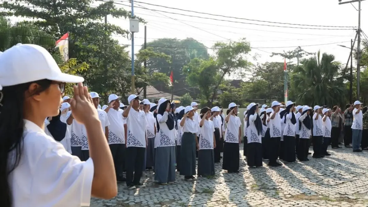 PENDIDIKAN : Suasana penyambutan siswa SNT Tarakan. AGUS DIAN ZAKARIA/RADAR TARAKAN
