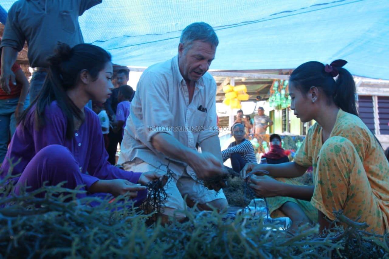 bule-ajak-pesiar-melihat-potensi-rumput-laut