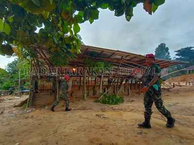 bandel-arena-sabung-ayam-terbesar-di-kaltara-diratakan-yonmarhanlan