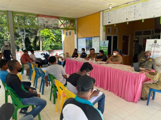 DIRAPATKAN: Persoalan kayu nibung akhirnya diharapkan dengan tujuan bisa kembalikan harga yang tidak normal dan kelangkaan yang  terjadi. FOTO: DOKUMENTASI KADES TANJUNG ARU