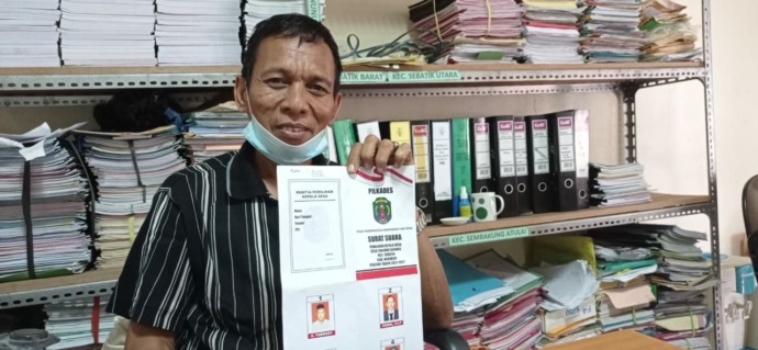 Kasi Aparatur Pemerintahan dan Kelembagaan Desa, DPMD Nunukan Muh Akib Makmur. (RADAR TARAKAN)