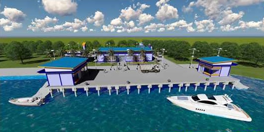 IST  FASILITAS UMUM: Desain rencana pembangunan pelabuhan Sei Ular di Nunukan, Kaltara yang hingga kini belum dapat terealisasi karena terkendala lahan. 