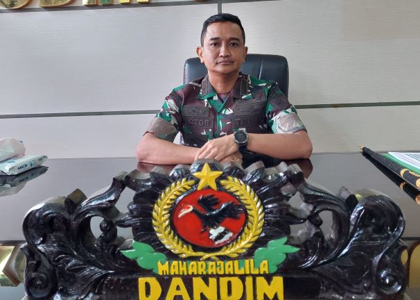 (PIJAI PASARIJA/RADAR KALTARA)  PEJABAT BARU: Letkol Inf Victor Andhyka Tjokro resmi memegang tongkat komando Kodim 0903/Bulungan.