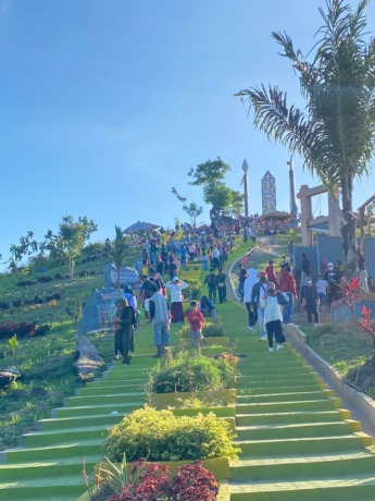 RAMAI PENGUNJUNG: SAE Lanuka Lapas Nunukan menjadi wisata baru masyarakat Nunukan. FOTO: DOK LAPAS NUNUKAN