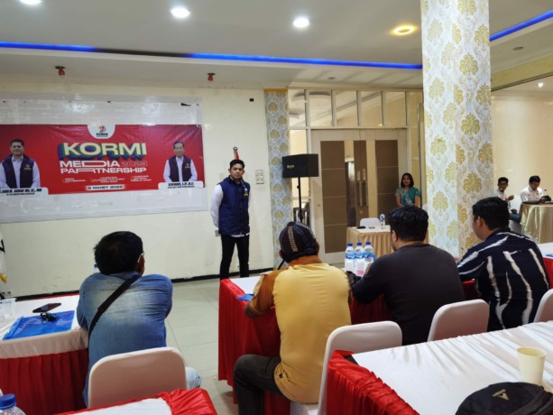 LAUNCHING: Kormi Nunukan launching webside sekaligus ajak media bersinergi. RIKO ADITYA/RADAR TARAKAN