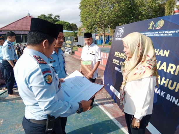 DAPAT REMISI: Sebanyak 731 WBP Lapas Nunukan mendapatkan remisi hari raya Idulfitri. (DOK LAPAS NUNUKAN)