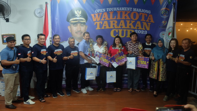 BERIKUT DAFTAR PEMENANG  Open Tournament MAHJONG Walikota Tarakan CUP 2023