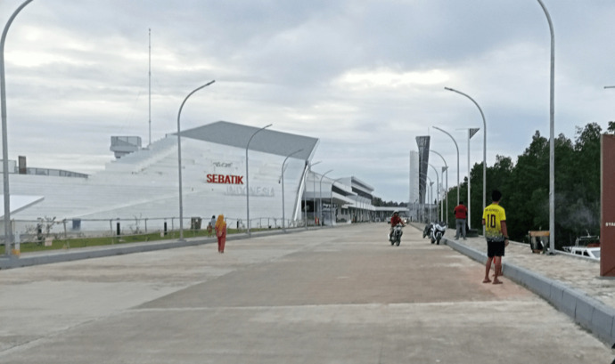 PLBN Sei Pancang yang saat ini sudah selesai tapi belum diresmikan.