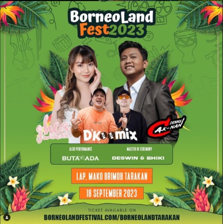 EVENT BorneoLand Fest 2023 tinggal menghitung hari