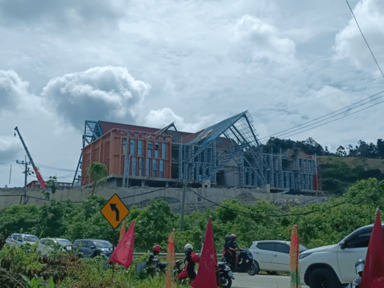 INFRASTRUKTUR: Pembangunan gedung DPRD Kaltara di lokasi Puspem Provinsi Kaltara terus digenjot.