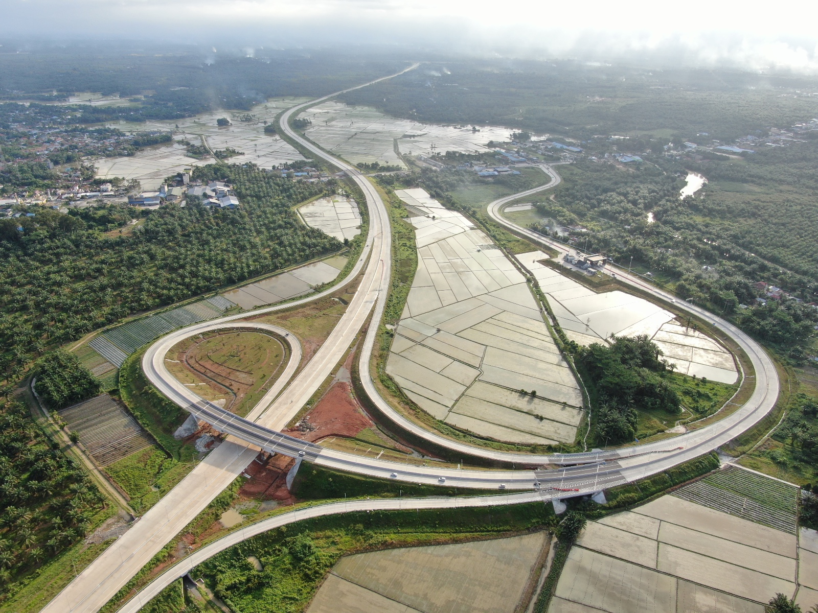 Interchange tol Tebing Tinggi - Indrapura.