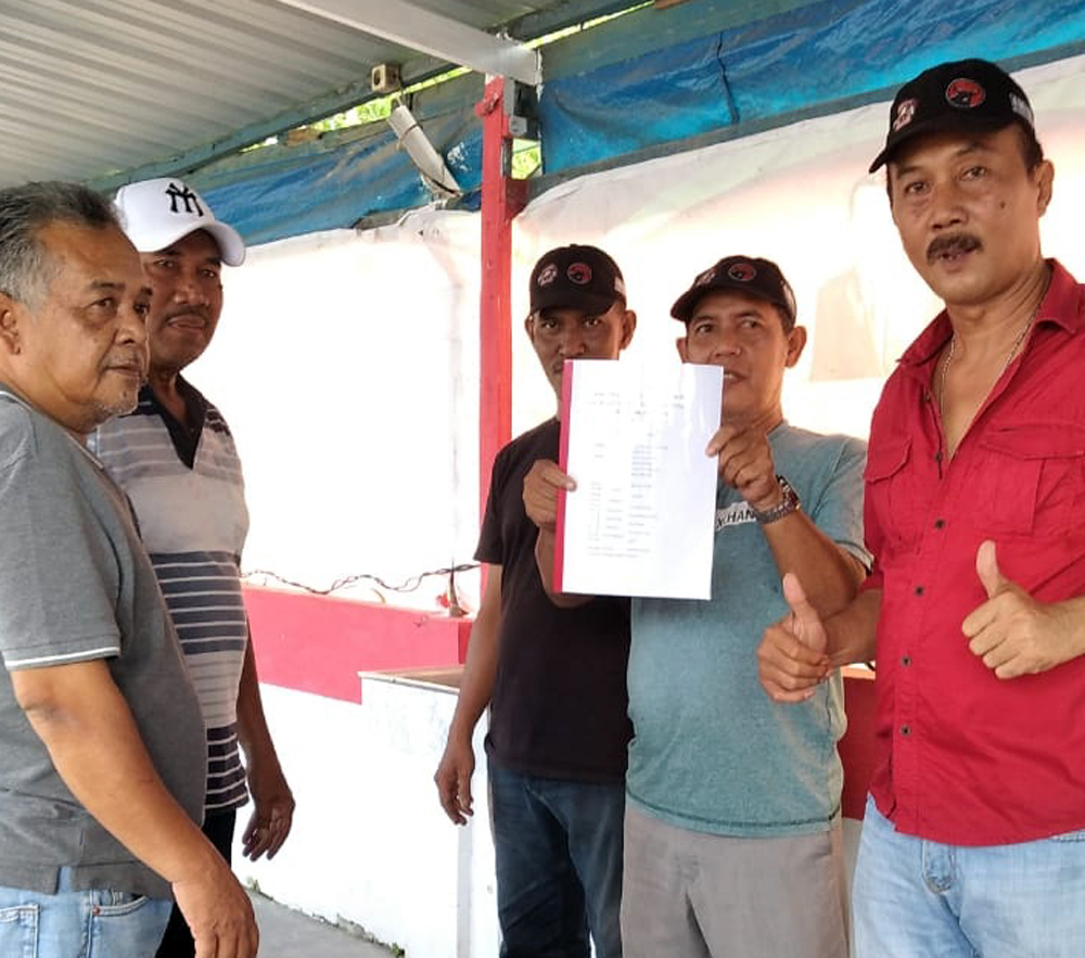 Pengurus Laskar Moncong Putih Kabupaten Asahan.