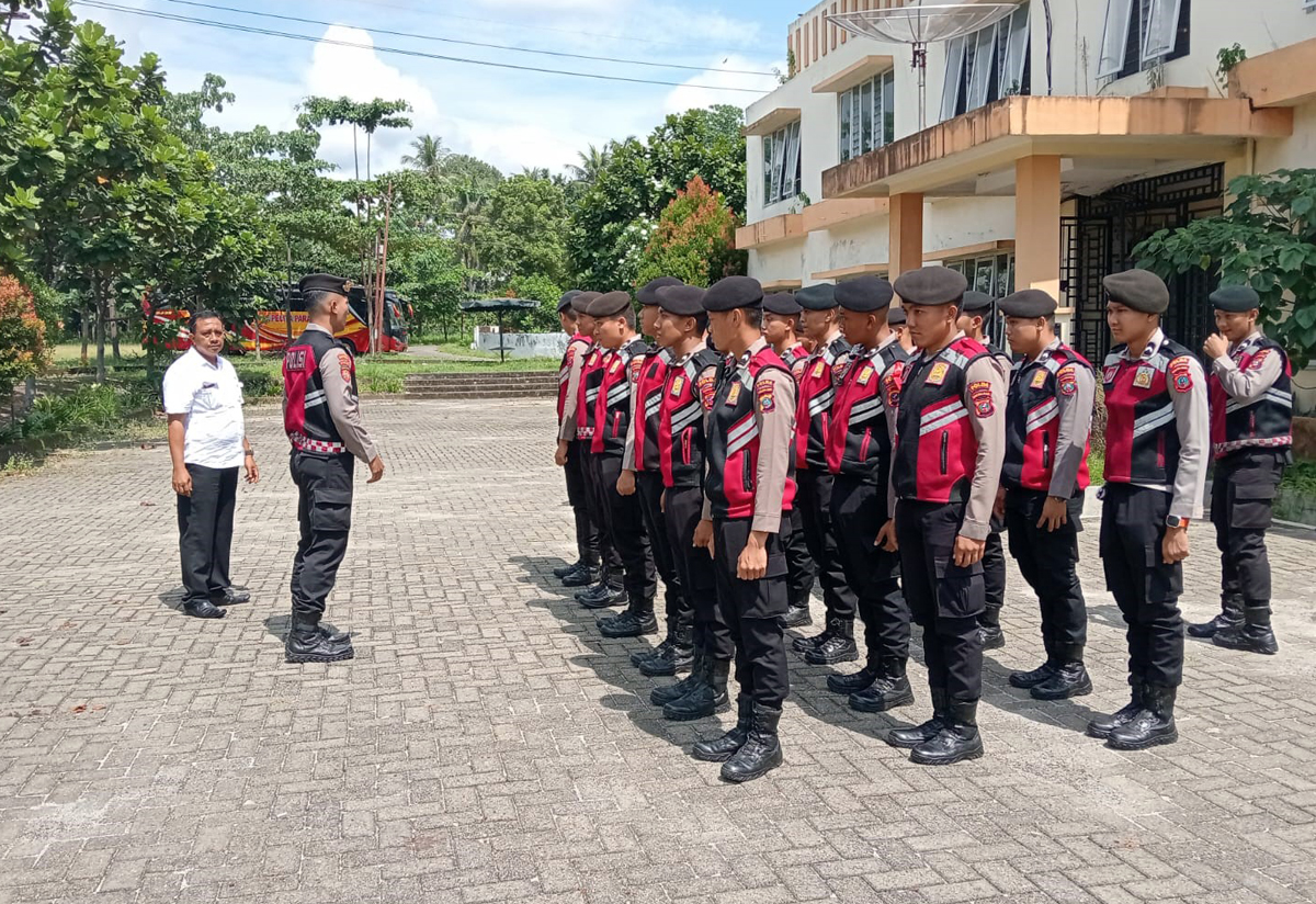 Apel pelepasan personel BKO Polda Sumut.