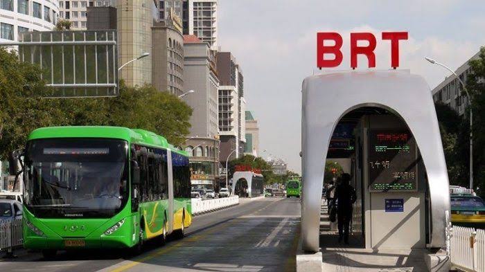 Ilustrasi operasional bus rapid transit atau BRT. Kota Medan segera memiliki transportasi massal modern pada 1 Juli 2024 nanti. Ist