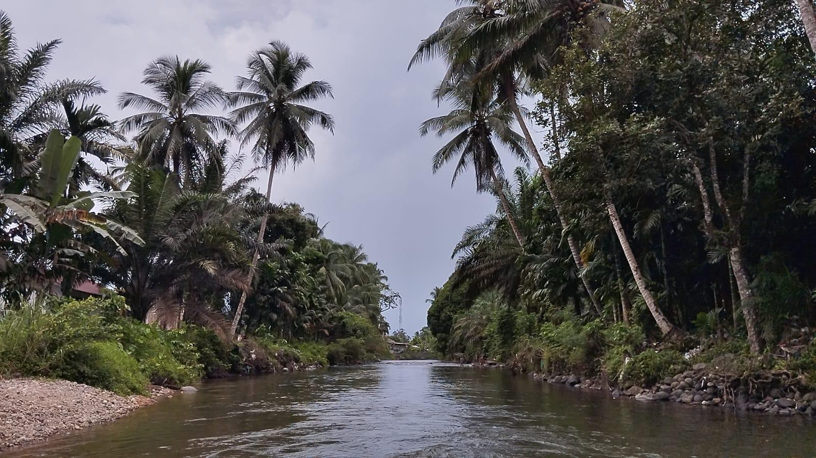 Aliran sungai Garoga yang ditetapkan sebagai Lubuk Larangan Satahi yang terletak di Desa Garoga, Kecamatan Batang Toru, Tapanuli Selatan.&nbsp;