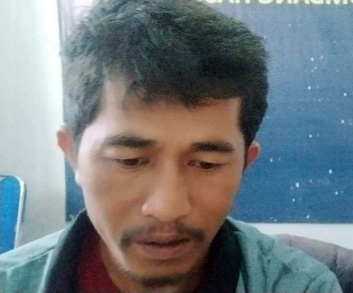 Badega Sihite, tersangka kasus penganiayaan terhadap MMS.