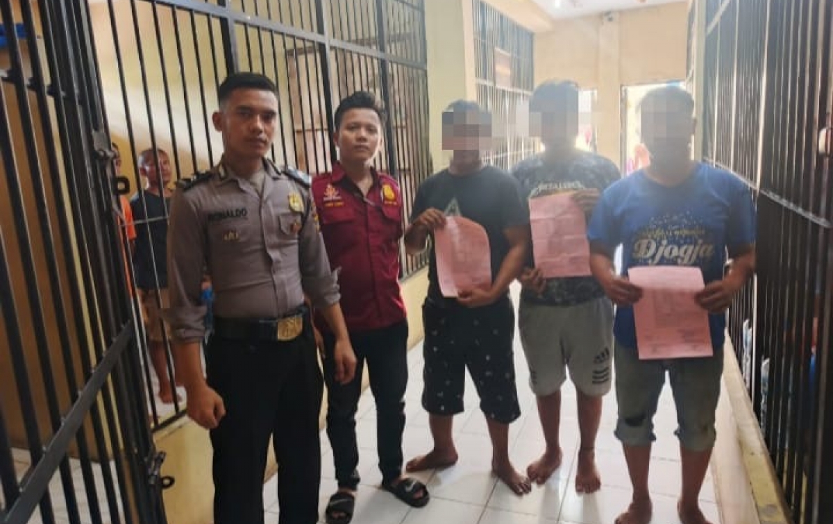 4  terduga pelaku Galian C di Toba.