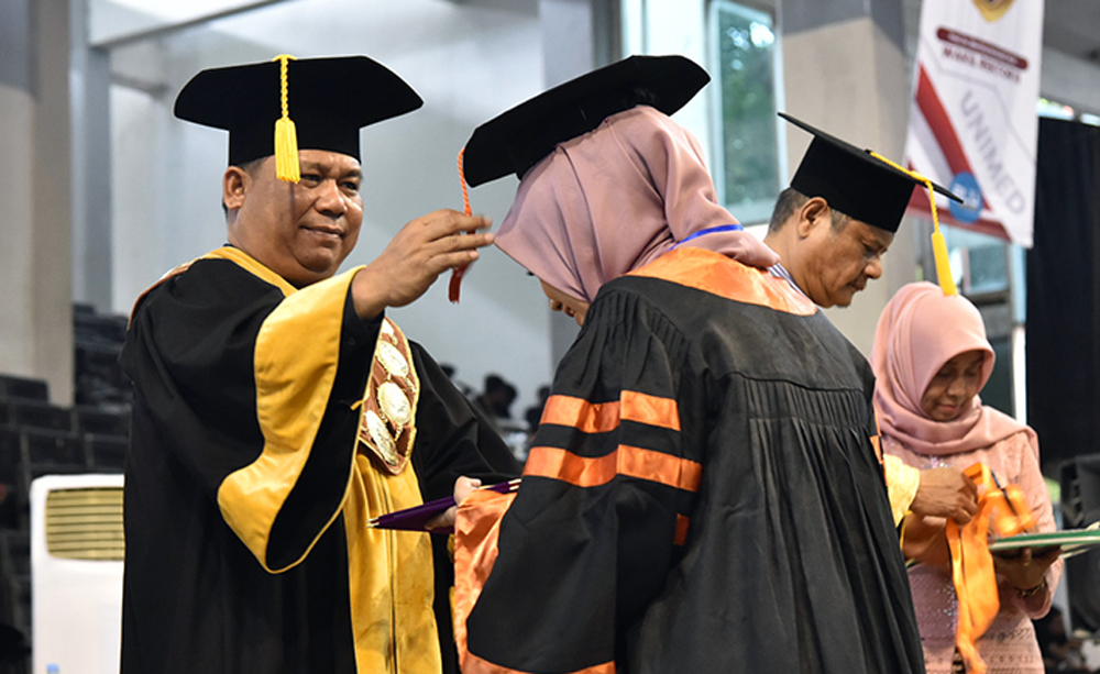 Rektor Unimed, Prof Dr Baharuddin MPd.