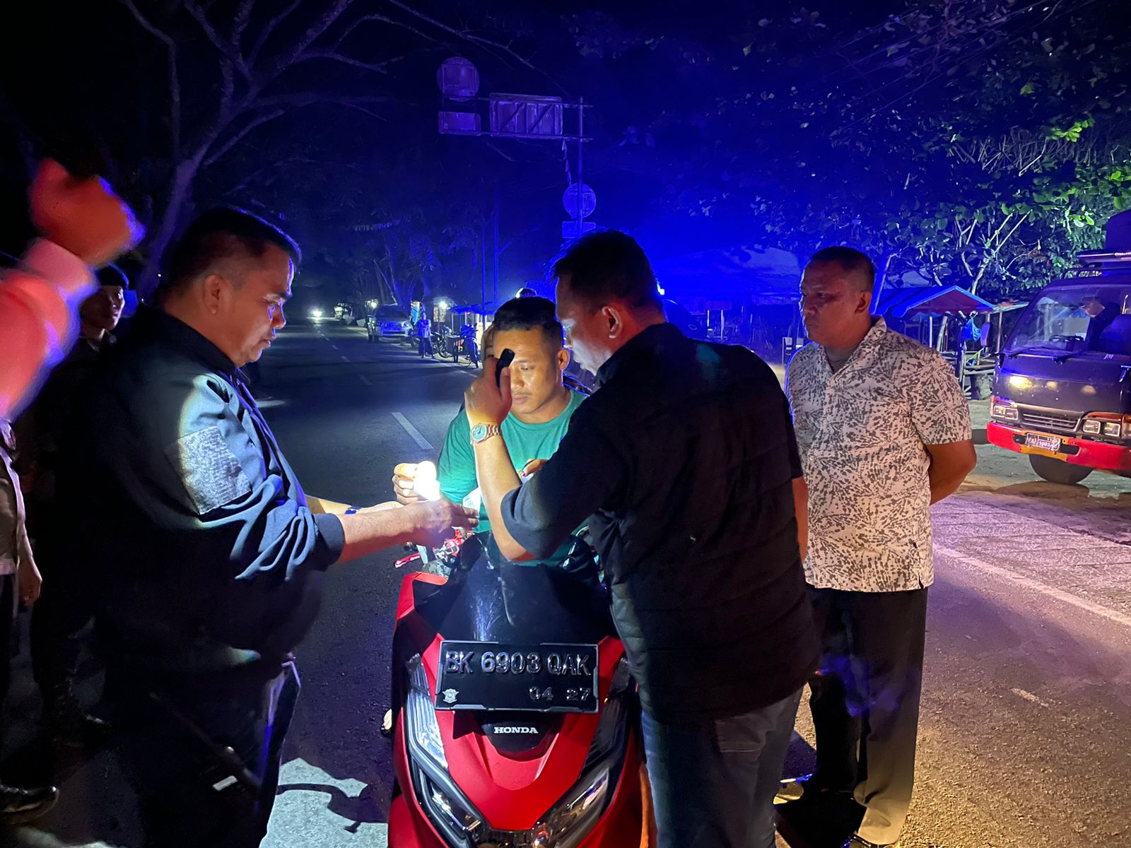 Patroli malam hari di Tanjungbalai cegah geng motor dan balap liar.