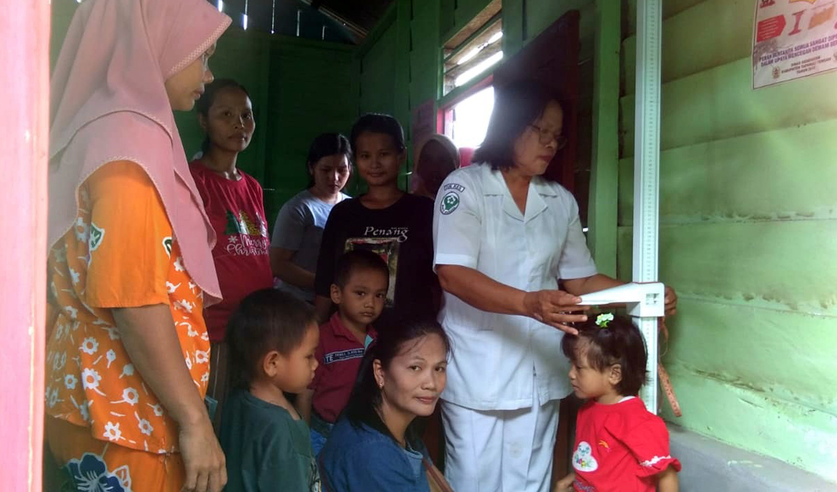 Kegiatan pencegahan stunting bagi warga Desa Jago-jago, Tapanuli Tengah.