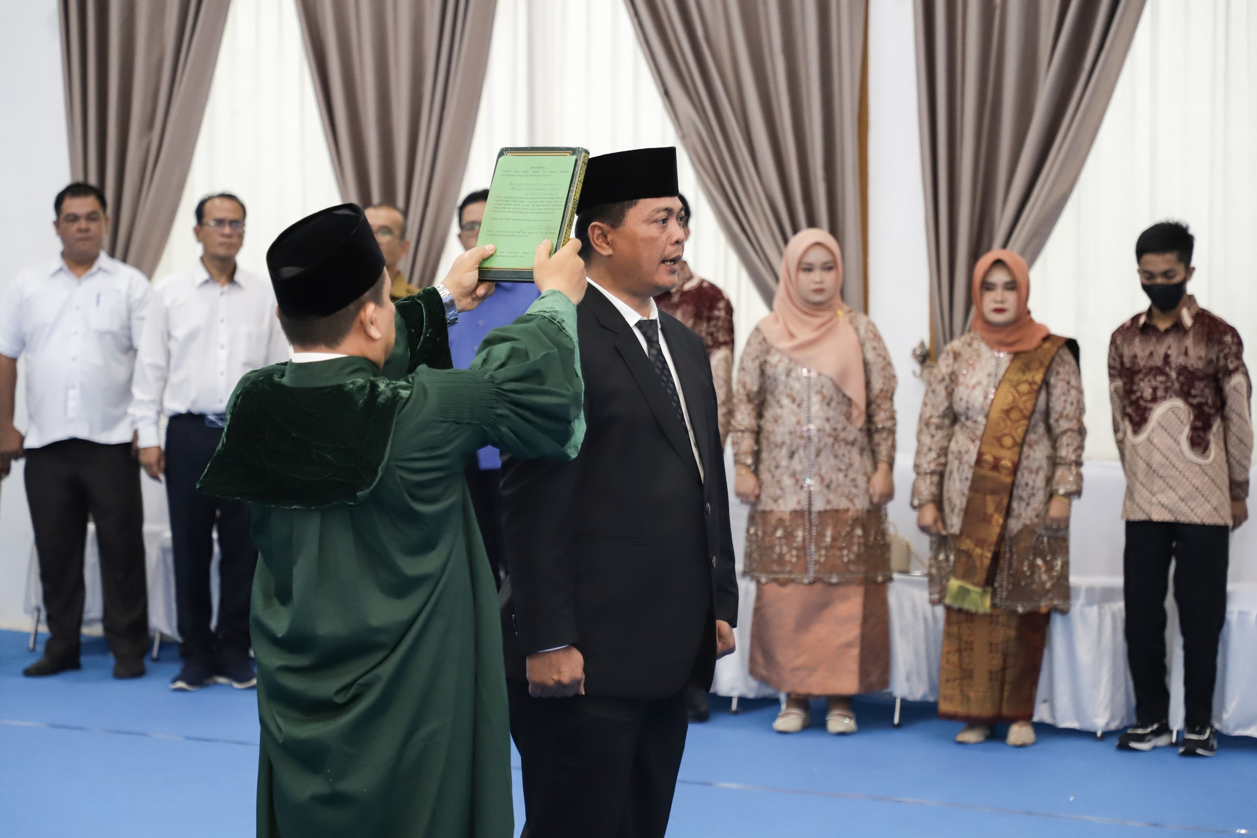 Pelantikan Arianto menjadi Dirut Perumda Air Minum Tirta Uli Pematangsiantar.