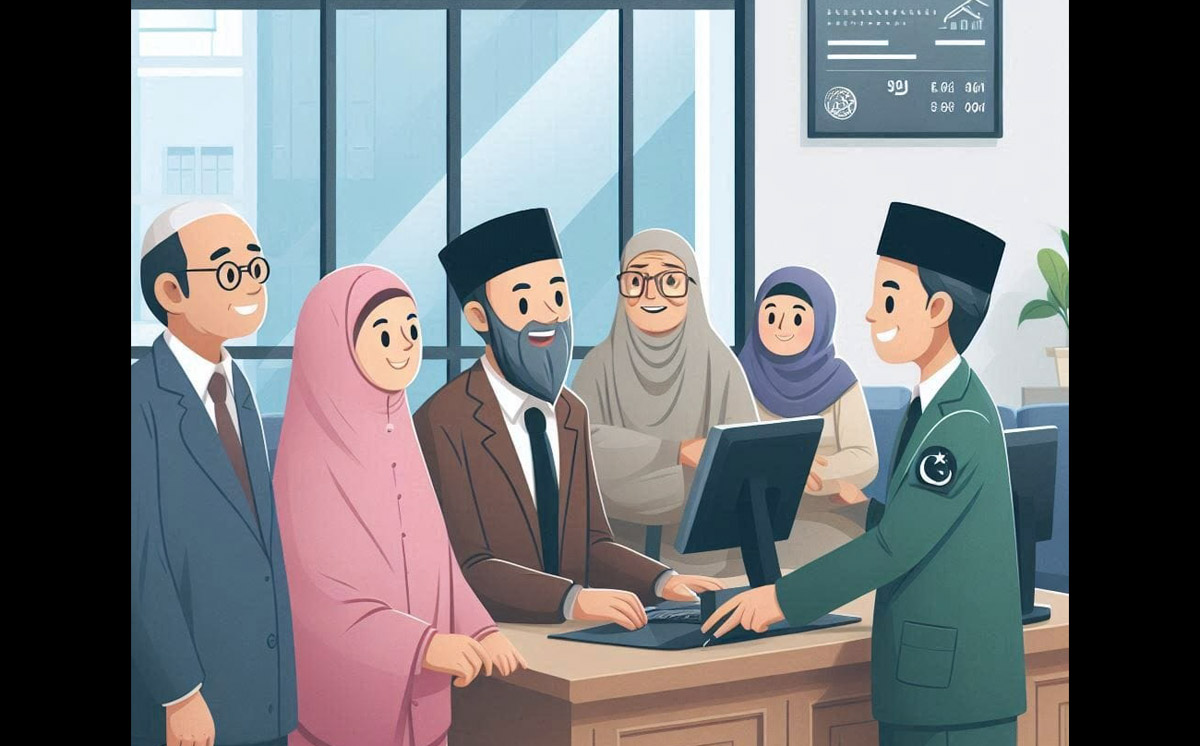 Pembayaran setoran haji-Ilustrasi.