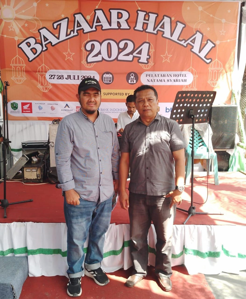 Presiden IMA Chapter Psp-Tapsel I Dewandru bersama Ketua Panitia Gino Hariman Siregar.