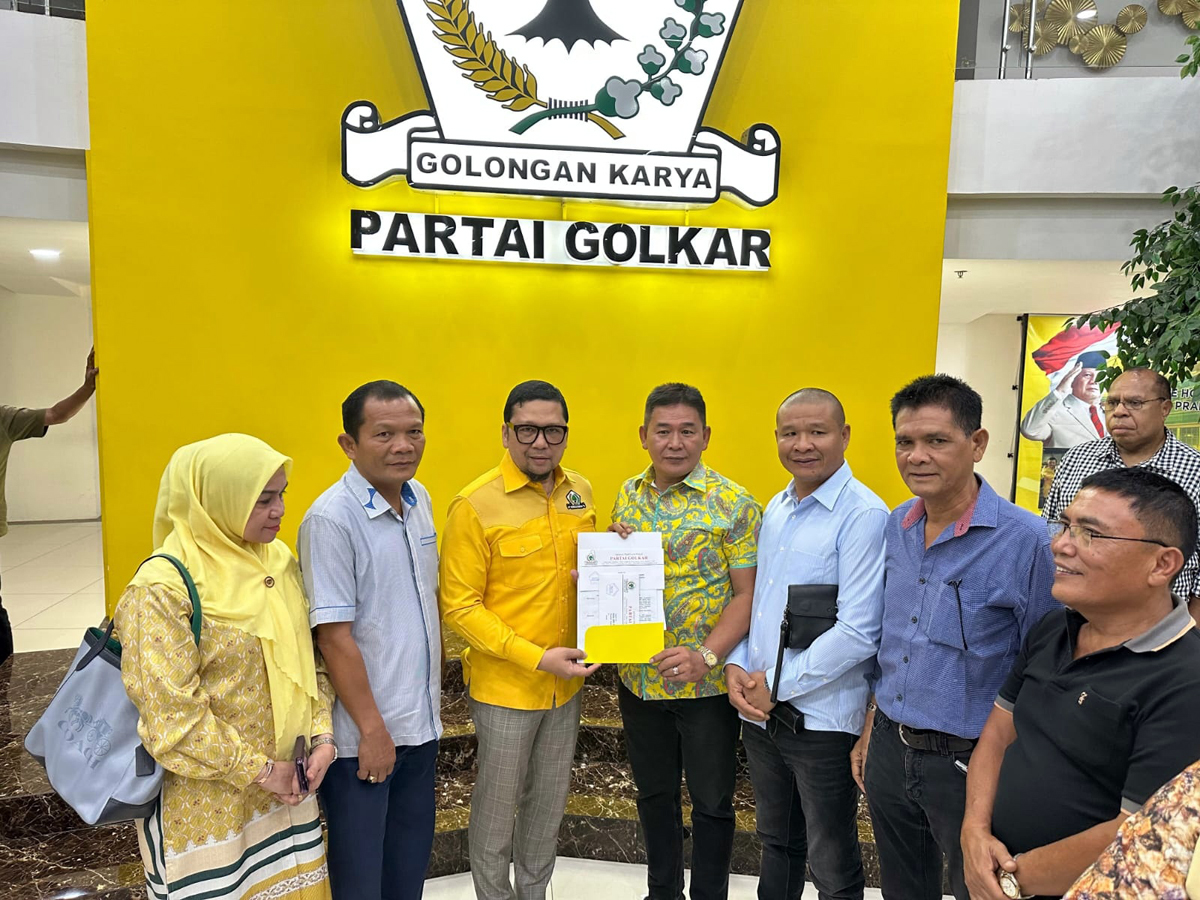Mangatas Marulitua Silalahi menerima rekomendasi Partai Golkar.