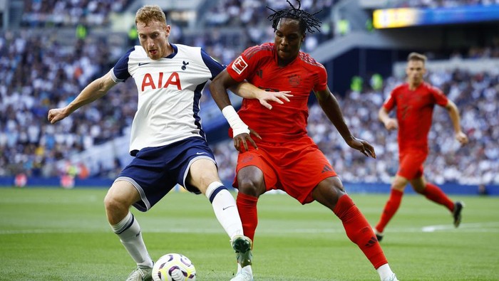 Laga Tottenham vs Bayern digelar di Tottenham Hotspur Stadium, Minggu (11/8/2024) dini hari WIB.