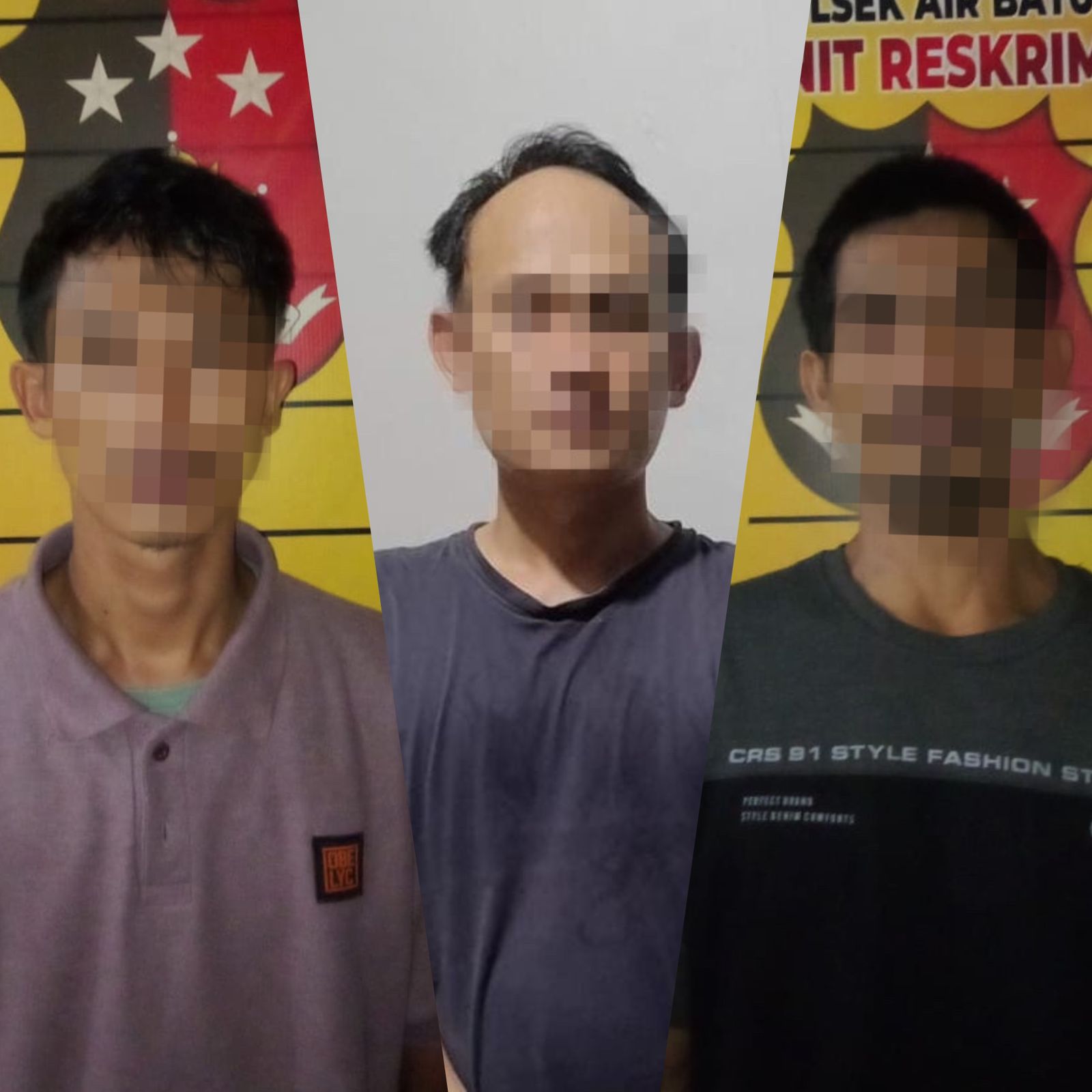 Tersangka Y, terlibat pencurian kabel.