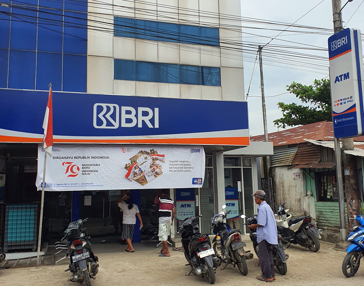 Kantor BRI unit Kerasaan, Simalungun.