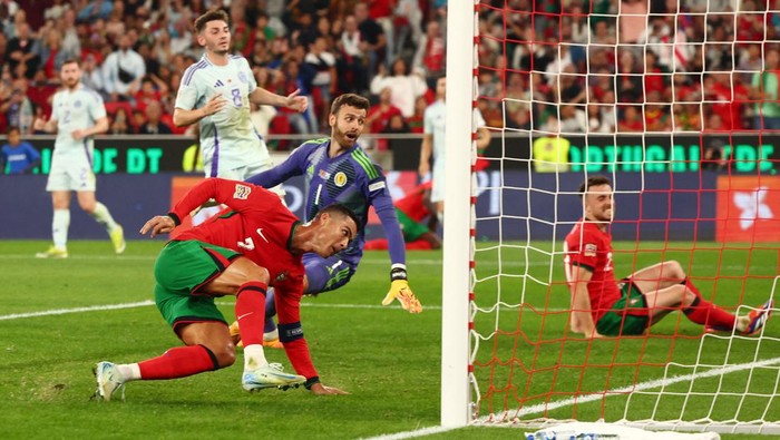 Laga Portugal vs Skotlandia digelar di Estadio Da Luz, Senin (9/9) dinihari WIB.