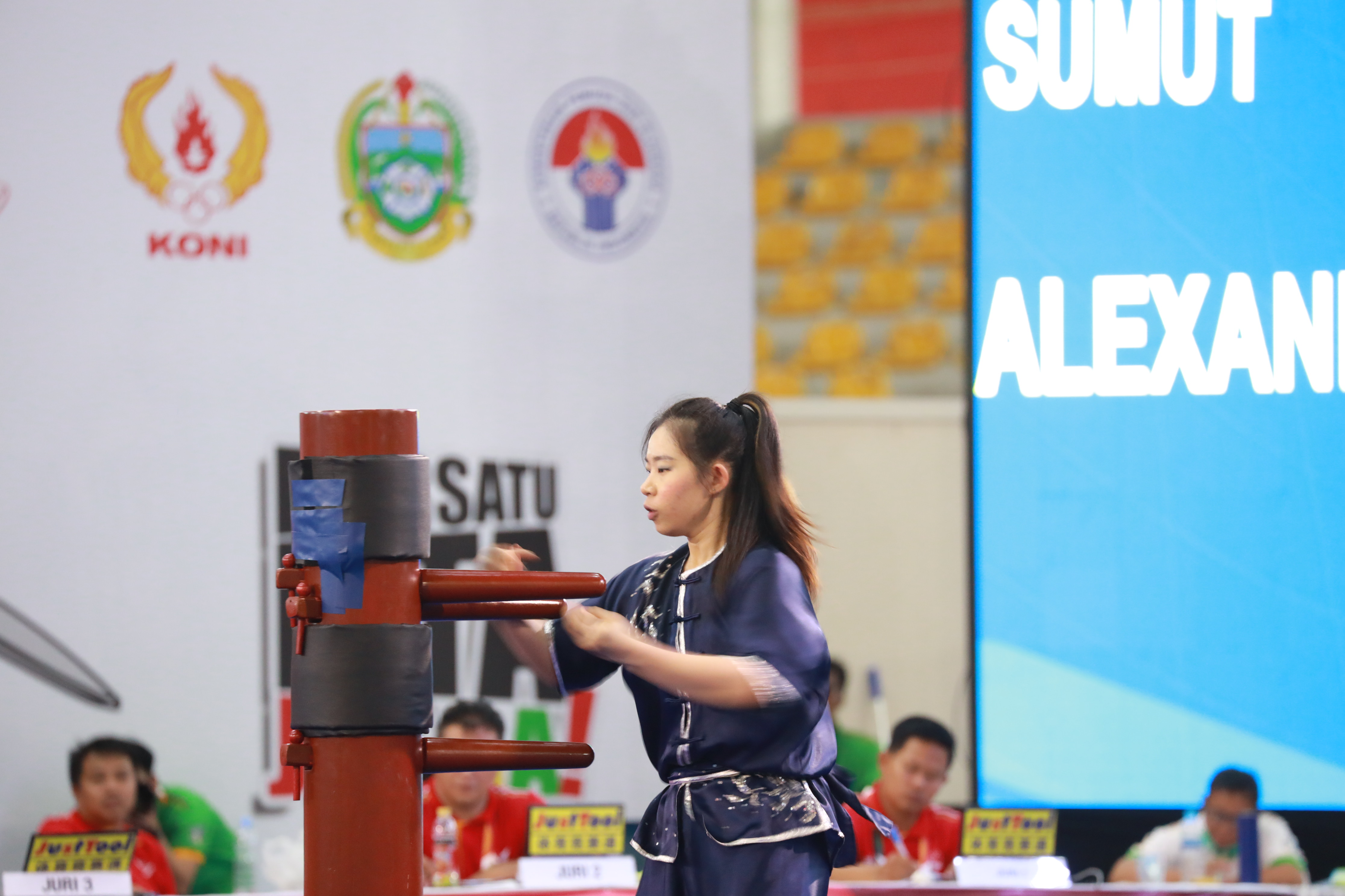 Atlet Wushu Sumut kembali menyumbangkan emas dalam PON XXI Aceh-Sumut 2024.