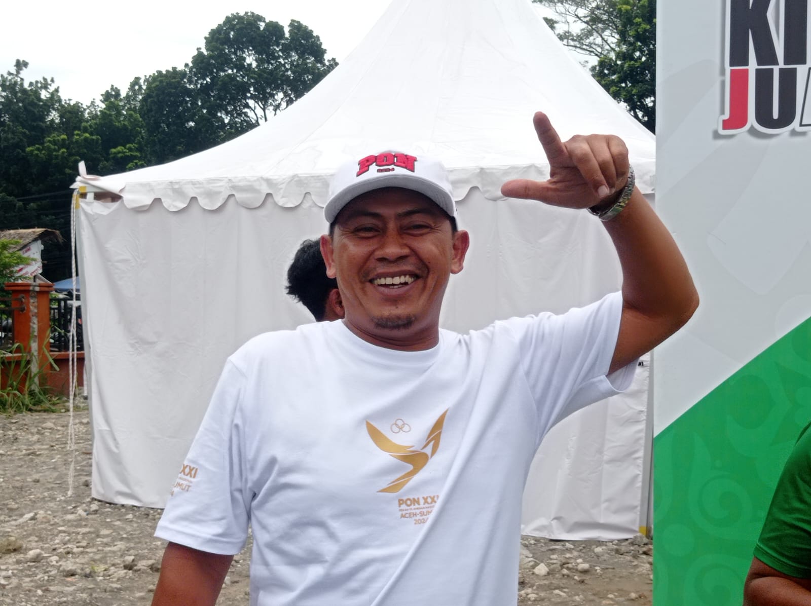 Heriyanto, ayah dari Rider BMX Racing Putra, Ibnu Rusydi Aulia yang berlaga di PON XXI Aceh-Sumut 2024.