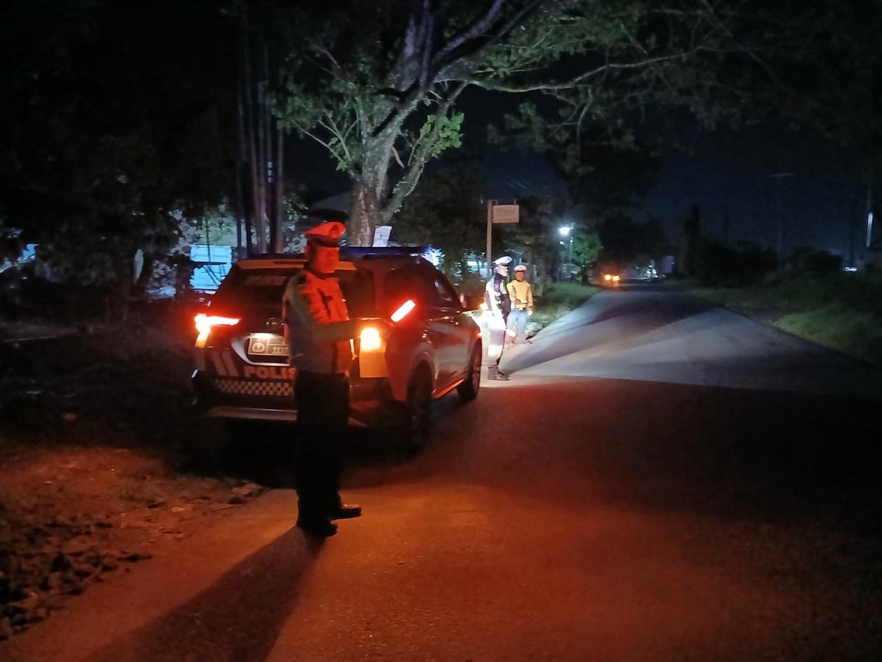 Blue Light Patrol yang digelar Satlantas Polres Simalungun.