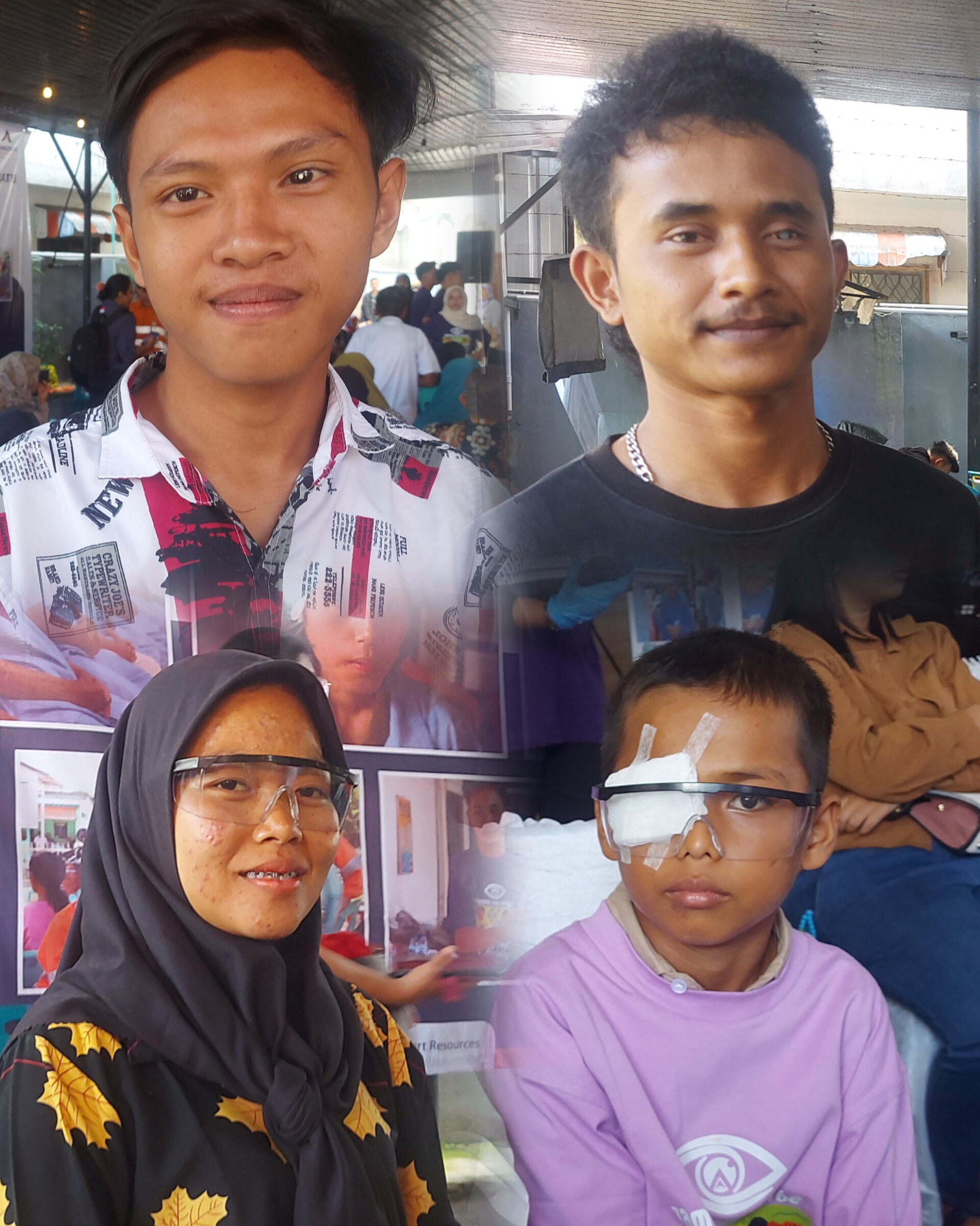Empat dari 1.531 orang peserta operasi katarak gratis yang digelar PT Agincourt Resources tahun 2024.