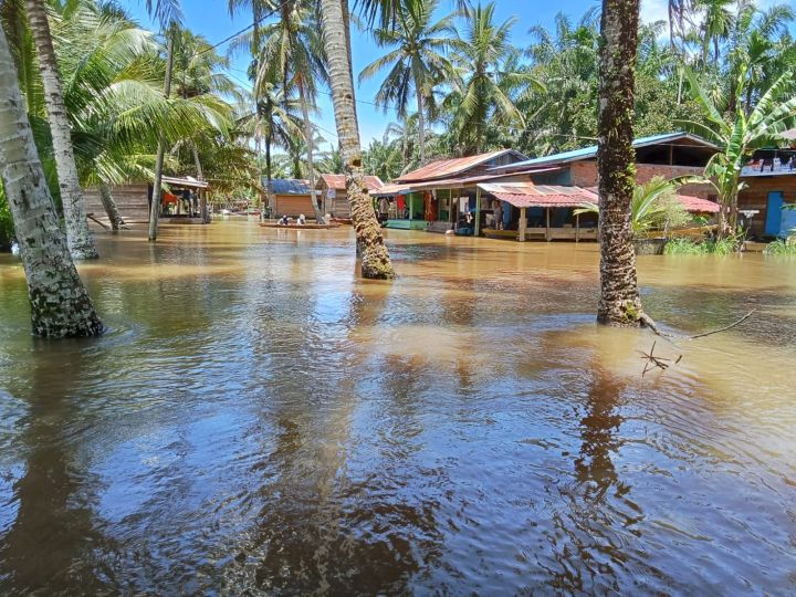 Banjir di Kabupaten Aceh Singkil yang berdampak pada ribuan jiwa.