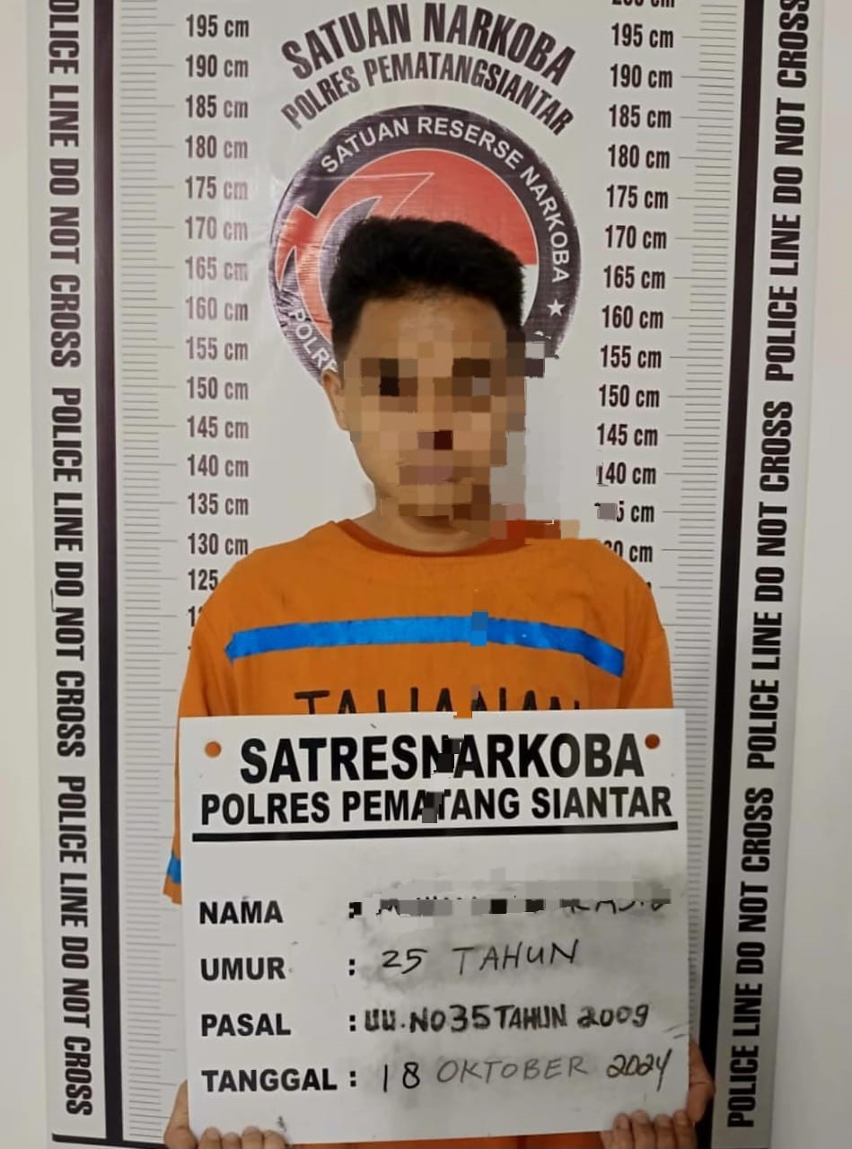 MR, yang diamankan dari Kos Pelangi.