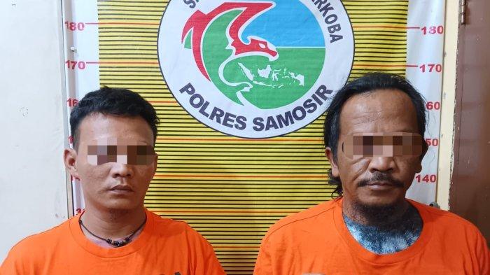 MSLB (40) dan LL (31), diamankan beserta sejumlah barang bukti terkait kasus narkoba.