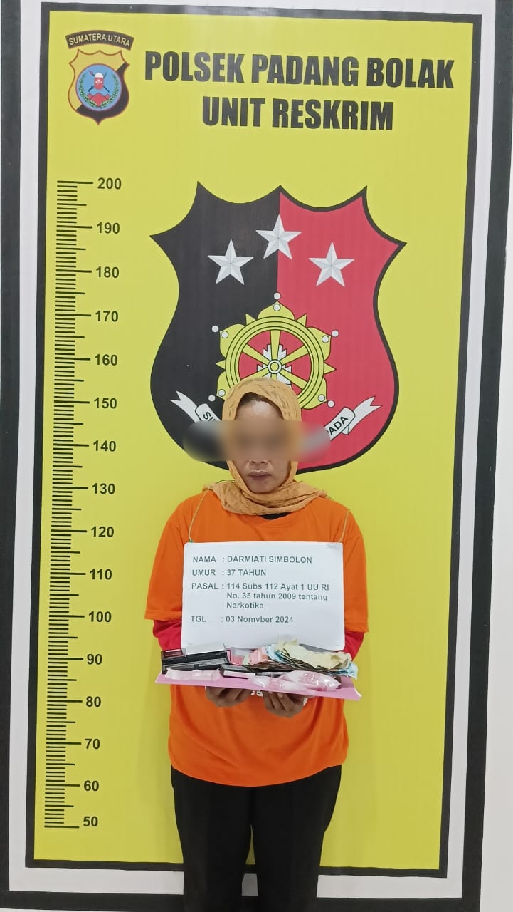 DS, tersangka ratu sabu Padang Bolak.