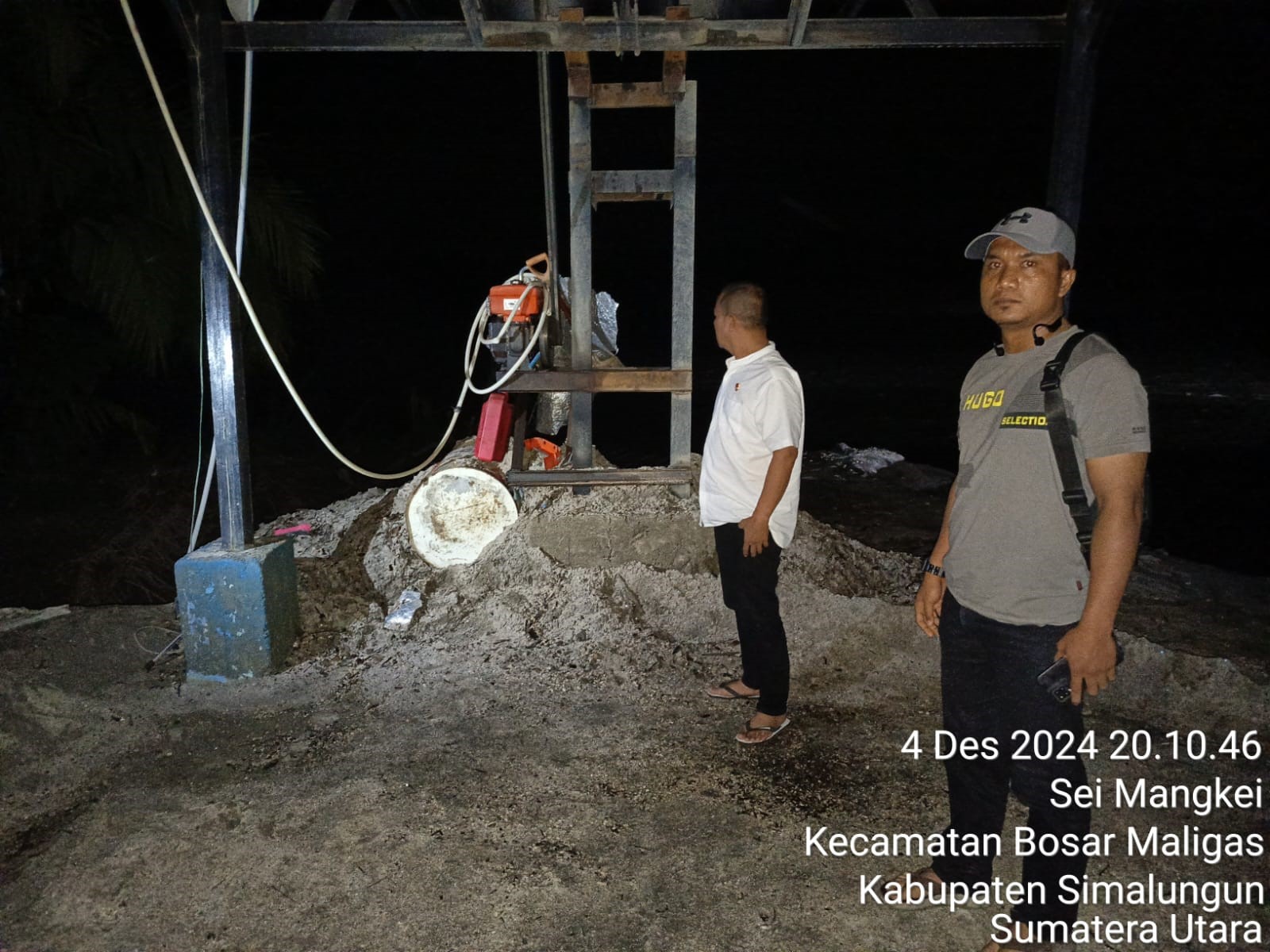 Lokasi diduga tambang pasir ilegal di Kecamatan Bandar Simalungun.