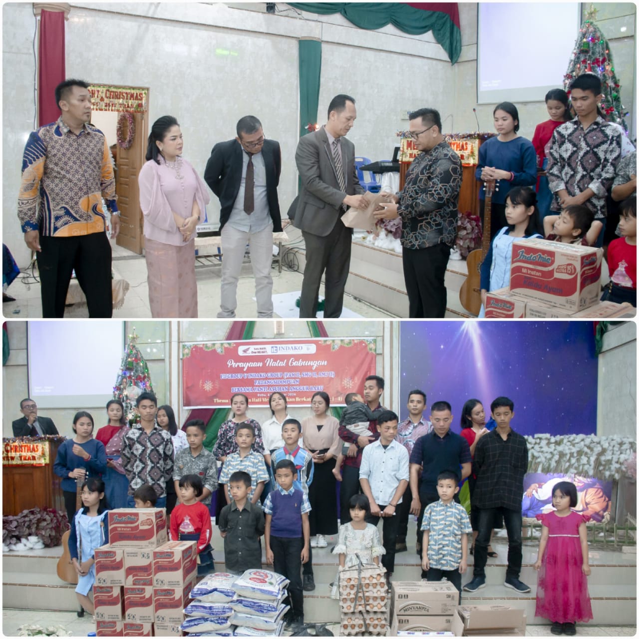 FIFGROUP cabang Padangsidimpuan bersama Dealer Retail INDAKO GROUP Tabagsel beri bantuan CSR kepada Panti Asuhan Anggur Baru.
