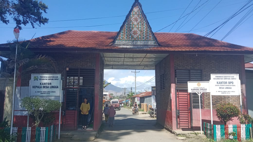 Kantor Kepala Desa Lingga. (Metrodaily/Monal Ginting)